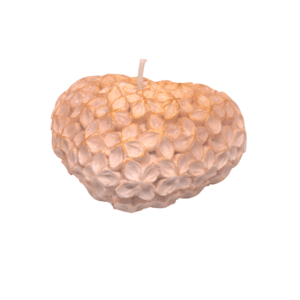 Oranje hartje kaars
